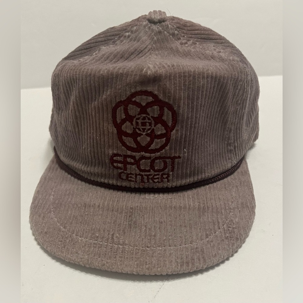 California Headgear Adult Gray And Maroon Embroidered Roped Vintage Corduroy Hat